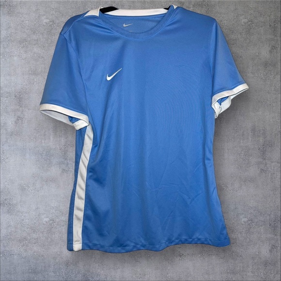 Nike Blue and White Short Sleeve Tee - Picture 1 of 4